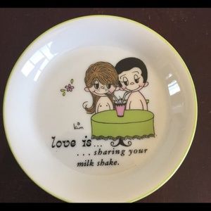 Vintage 60s 70s Small Dish “Love is...”